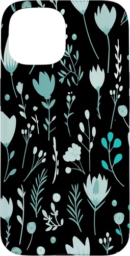 Vista 6 de Teal Floral Flowers Wildflowers Garden Botanical Love Case for iPhone 17