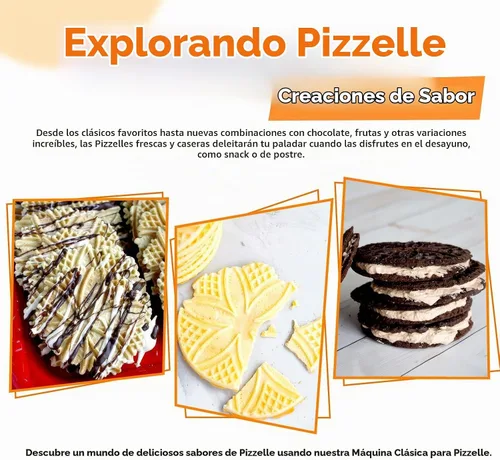 Vista 6 de C. Palmer Mfg. Original Pizzelle Maker, antiadherente, modelo 1000T