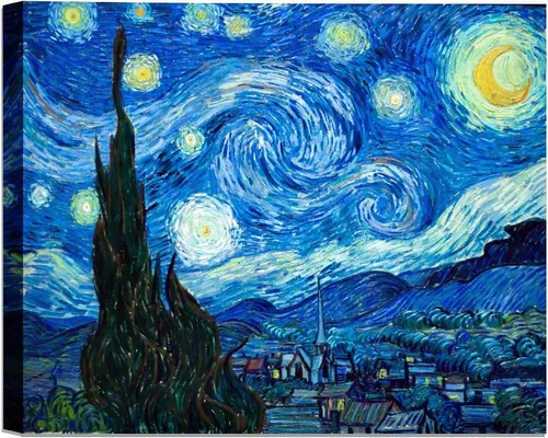 Vista 15 de ELITEART -Van Gogh (12x16, La noche estrellada)