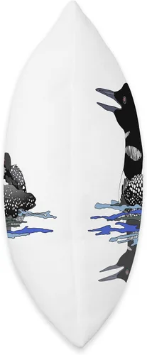 Vista 2 de Zodiart Calling Loon - Almohada (16 x 16 pulgadas), multicolor