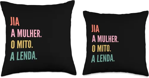 Vista 3 de Funny Portuguese First Name Design - Jia Throw Pillow