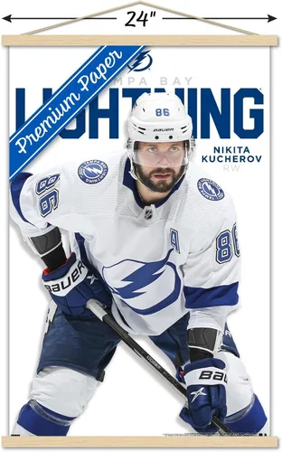 Vista 3 de Trends International NHL Tampa Bay Lightning - Póster de pared de la serie 23 de Nikita Kucherov, 22.37 x 34.00 pulgadas, paquete de impresión