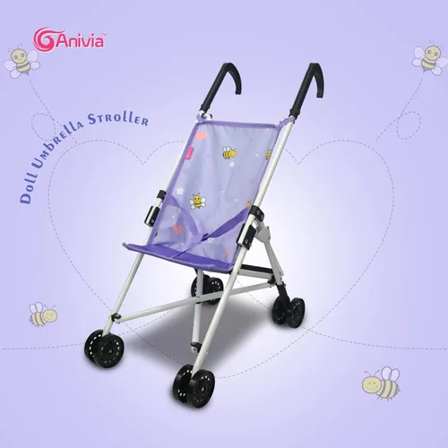 Vista 2 de Anivia Colección de Cochecitos de Juguete Cochecito de Muñecas Accesorios de Muñeca para Niños Pequeños 1-3 Diseño de Corazón Regalos para Niños