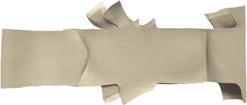 Vista 2 de Loncky - Funda de cuero para volante color beige, ajuste personalizado para Infiniti G37/ Infiniti G35/ Infiniti EX35 /Infiniti EX25/ Infiniti EX37