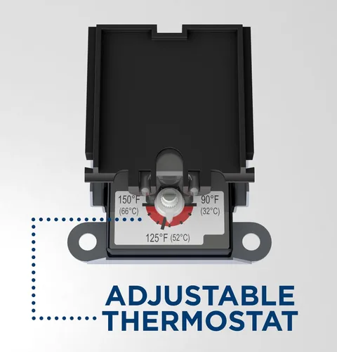 Vista 5 de GE Appliances 2.5 galones, calentador de agua de minitanque versátil con termostato ajustable, se instala fácilmente debajo del fregadero, 120v