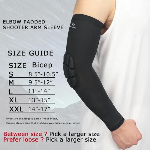 Vista 2 de 2 piezas acolchadas coderas de compresión para brazo de apoyo protector