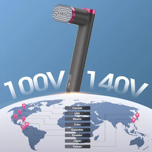 Vista 8 de Vaporizador de ropa de viaje, potente vaporizador de mano de 1200 W, calentamiento rápido de 15 segundos y vapor continuo de 10 minutos, mini