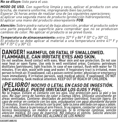 Vista 3 de Fila Surface Care Solutions HYDROREP - Sellador repelente al agua para hormigón y piedra natural sin pulir - 1 litro