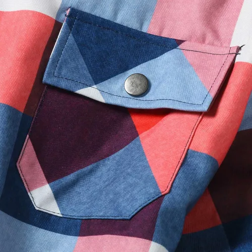Vista 19 de Camisas casuales de franela de manga larga con botones y ajuste regular para hombre para otoño e invierno con forro polar