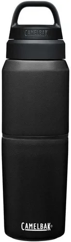 Vista 20 de CamelBak MultiBev - Botella de agua con aislamiento de acero inoxidable y taza de viaje Rosa Terracota/Rosa Camelia