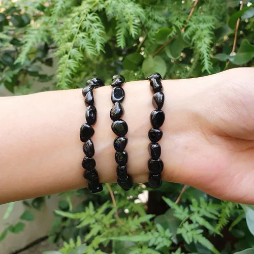 Vista 6 de Adabele 1pc Natural Stretch Gemstone Bracelet 7mm-10mm Free Form Bead 7 Inch 7.5 Inch Healing Crystal Engergy Quartz Chakra Jewelry Women Birthday