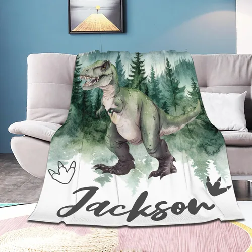 Vista 36 de Manta de bebé de esqueletos de dinosaurios de neón retro de los años 80, regalos para niños y niñas, decoración de dinosaurios, felpa suave