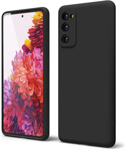 Vista 359 de oakxco Funda para teléfono Samsung Galaxy S8 de silicona líquida, delgada y fina de gel de goma suave TPU cubierta protectora simple llana