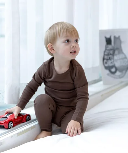 Vista 135 de AVAUMA - Pijama para niños y niñas de algodón básico para uso diario