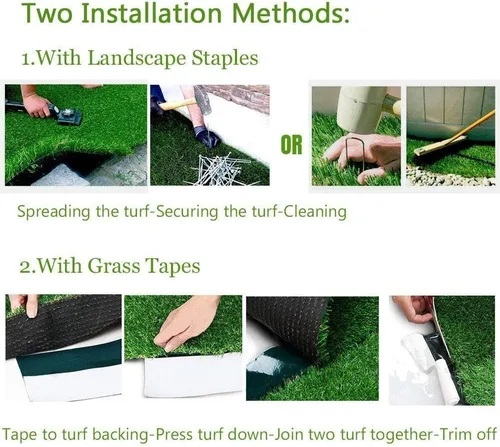 Vista 7 de Alfombra de césped artificial para perros para interiores y exteriores, tamaños personalizados, césped artificial para mascotas, alfombra de césped