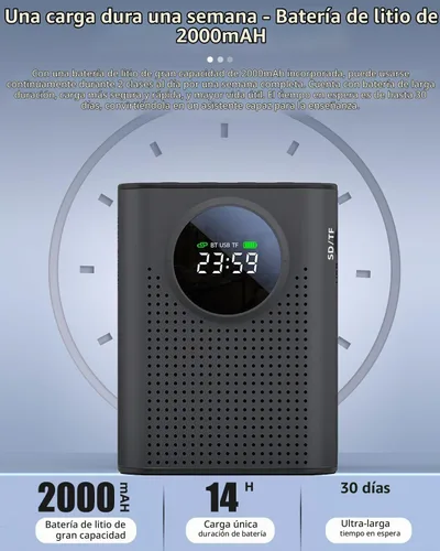 Vista 6 de S67 Amplificador de voz Micrófono inalámbrico para profesores aula