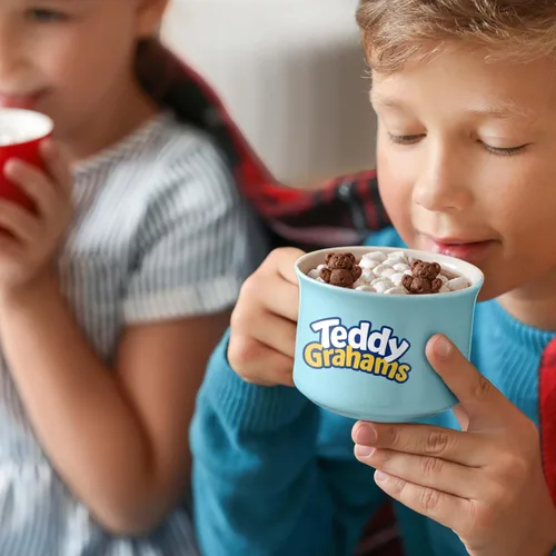 Vista 9 de Teddy Grahams Snacks Graham de chocolate, 6 cajas de 10 onzas