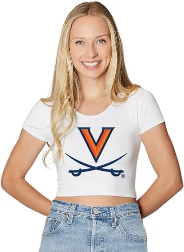 Vista 20 de Lojobands Camiseta corta ajustada para mujer, hecha en Estados Unidos, talla única