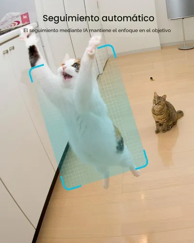 Vista 4 de virtavo Cámara WiFi de Seguridad XD1 para Interiores, No Requiere Suscripción, Monitor de Bebé y Cámara para Mascotas PTZ de Lente Dual 360°