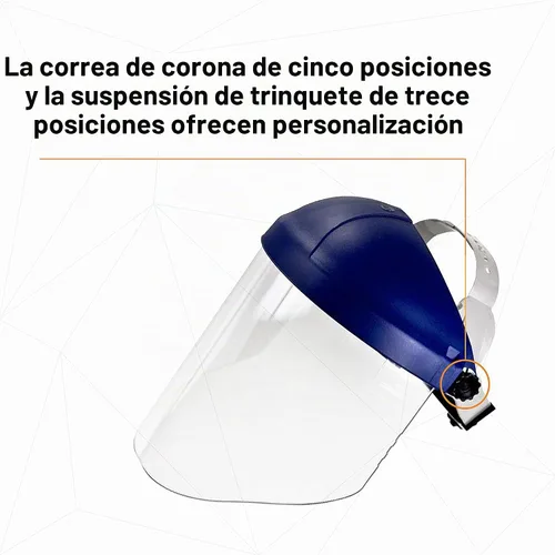 Vista 11 de 3M H8A Combinación de Arnés de Cabeza con Trinquete y Visera Protector Facial Transparente, Sistema Completo de Seguridad de Arnés de Cabeza