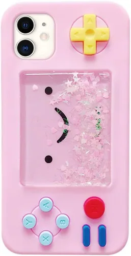 Vista 11 de UnnFiko - Funda Squishy 3D estilo dibujos animados compatible con iPhone 6 / iPhone 6s, diseño de estrellas líquidas creativas, divertida, blanda