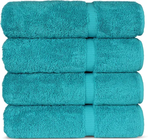 Vista 75 de Chakir Turkish Linens Toallas turcas de alta calidad 100% algodón para baño, toallas de baño grandes de 30 x 60 pulgadas (4 piezas, aguamarina)