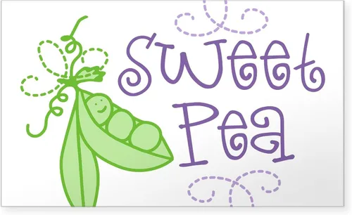 Vista 9 de CafePress Calcomanía rectangular para parachoques con texto en inglés "I Love Peas