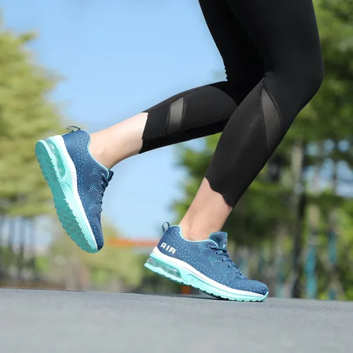 Vista 8 de STQ - Tenis para correr transpirables con cámara de aire para mujer