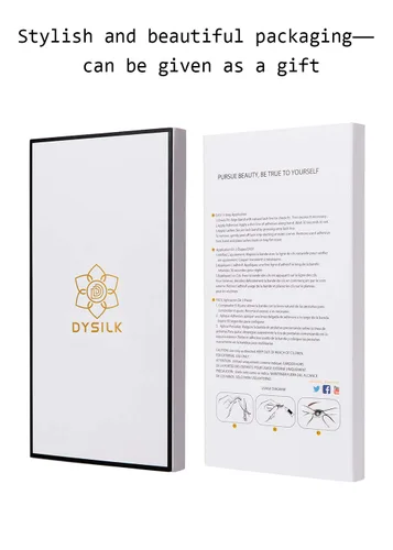 Vista 7 de DYSILK Pestañas postizas de visón, 5 pares de pestañas 6D, kit de extensión de pestañas de visón sintético, pestañas postizas, pestañas esponjosas