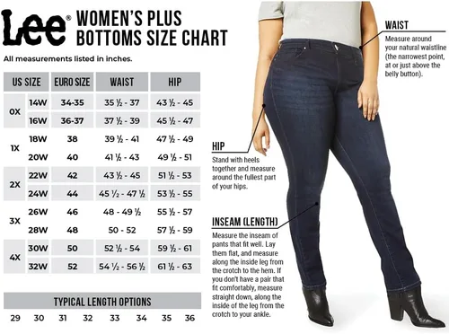 Vista 4 de Lee Womens Plus Size Relaxed Fit Straight Leg Jean