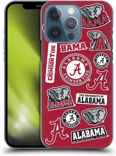 Vista 12 de Head Case Designs Officially Licensed University of Alabama UA Bama Hard Back Case Compatible with Apple iPhone 13 Pro