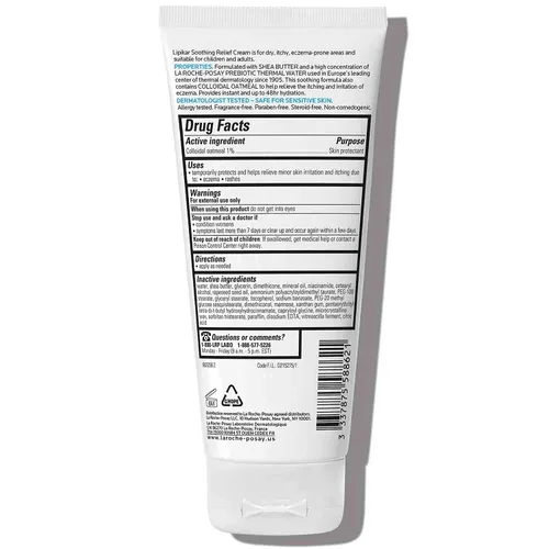 Vista 2 de La Roche-Posay Lipikar Crema Calmante de Alivio para Eccema, Loción Facial y Corporal Para Eccema y Piel Sensible y Seca, Hidratante con Avena