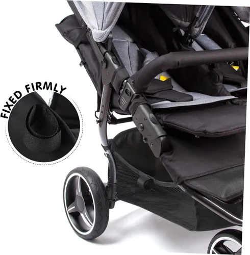 Vista 8 de TOYANDONA - Cesta organizadora para cochecito de bebé, bolsa inferior ligera y portátil, de gran capacidad, para artículos esenciales para bebés