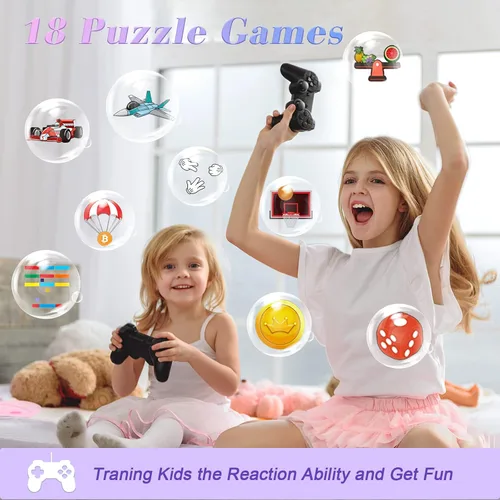 Vista 5 de Reloj inteligente para niños y niñas, regalos para niños de 4 a 10 años, doble cámara, pantalla táctil, reloj inteligente para niños con 18