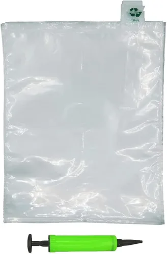 Vista 11 de Miupoo Bolsas de aire de embalaje, bolsa protectora de embalaje de aire inflable de plástico transparente con cojín de bomba gratis, bolsa