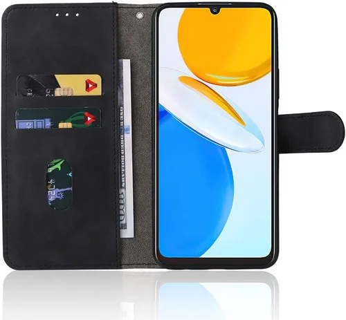 Vista 2 de Compatible con Honor X7, cubierta trasera magnética de cuero plegable con ranura para tarjeta para Honor X7