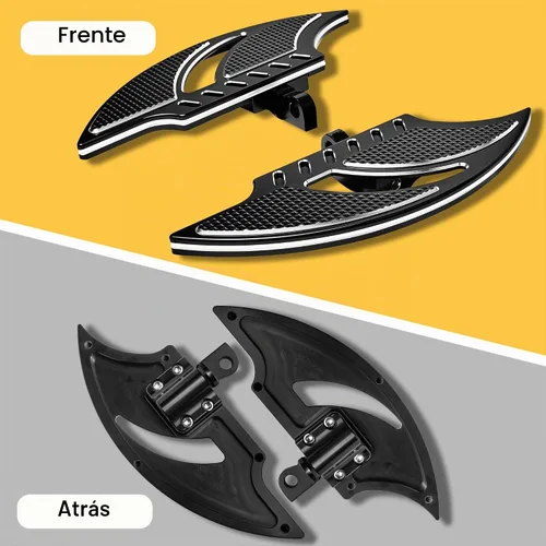 Vista 5 de Pisos Amplios para Motocicleta para Conductor y Pasajero Estriberas Frontales y Traseras para Harley Touring, Electra Glide, Road Glide, Road