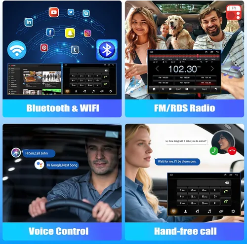 Vista 5 de Radio estéreo para coche Android 13 para Ford F-150 2009-2012 con CarPlay