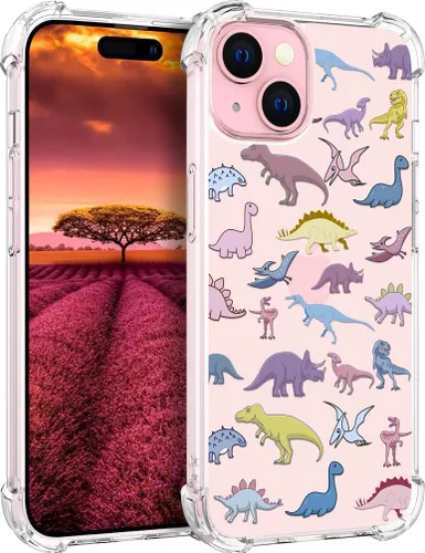Vista 42 de Funda compatible con iPhone 15, bonita funda transparente para mujer, funda de silicona transparente para teléfono, color negro, tigre poderoso
