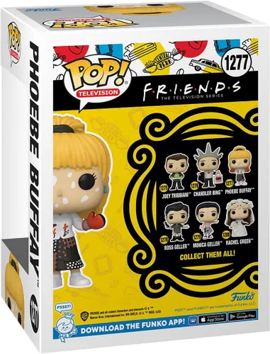 Vista 3 de Funko POP! TV: Friends - Phoebe Buffay - 1/6 probabilidades para variante rara de varicela de persecución - Figura de vinilo coleccionable - Idea