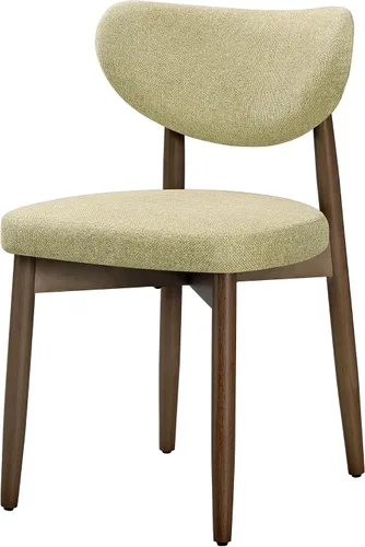 Vista 18 de VASAGLE Juego de 2 sillas de comedor de madera, sillas de cocina tapizadas Cappuccino Beige