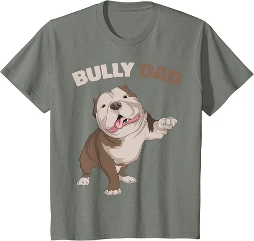 Vista 27 de American Bully Dad Dog Owner Father Funny Men T-Shirt Asphalt Grey