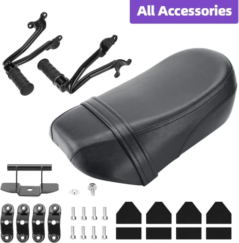 Vista 7 de Kit de estriberas y asiento de pasajero para Kawasaki Vulcan 650 VN650 2015-2025
