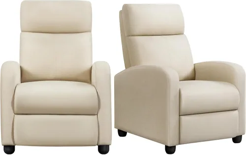 Vista 11 de Yaheetech Silla reclinable de pana con pushback de 2 asientos, silla de sala de estar con cojín de asiento grueso y respaldo, silla reclinable
