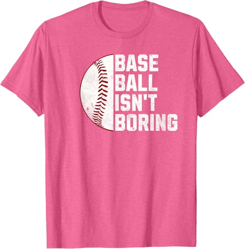 Vista 36 de Camiseta Baseball Isn't Boring, Negro