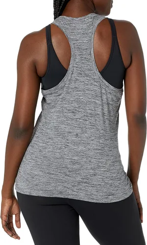 Vista 3 de Camiseta de tirantes Tienda Essentials para mujer, pack de 2 unidades, con espalda cruzada, ajuste suelto con tecnología elástica, Black Space