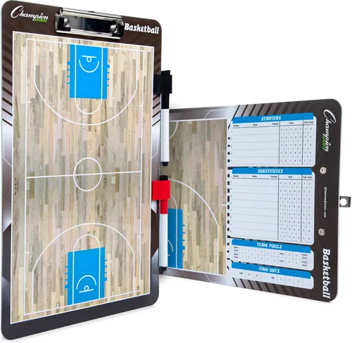 Vista 9 de Champion Sports Pizarra grande y extra grande de borrado en seco para entrenamiento - Pizarras blancas para estrategizar, técnicas, jugadas