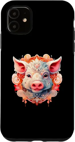 Vista 5 de Funda para iPhone 15 Año Nuevo Chino 2031 Año del Cerdo