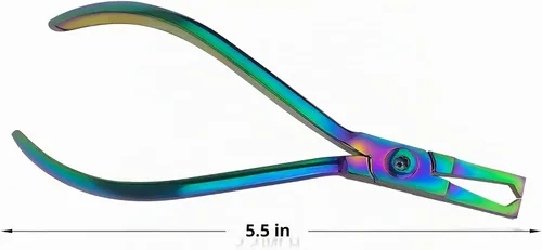 Vista 2 de Alicates de extracción de soporte, arco iris, kit de herramientas de bricolaje eficiente para removedor de soporte de acero inoxidable duradero