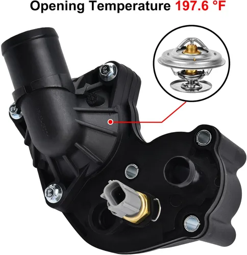 Vista 3 de Kit de montaje de carcasa de termostato EVIL ENERGY, 2L2Z8592AA, Compatible con Explorer Sport 2002-2010 y Mercury Mountaineer V6 4.0L